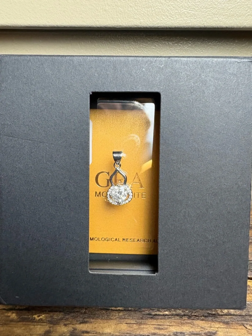 MOISSANITE necklace pendant 925 - Picture 3 of 8